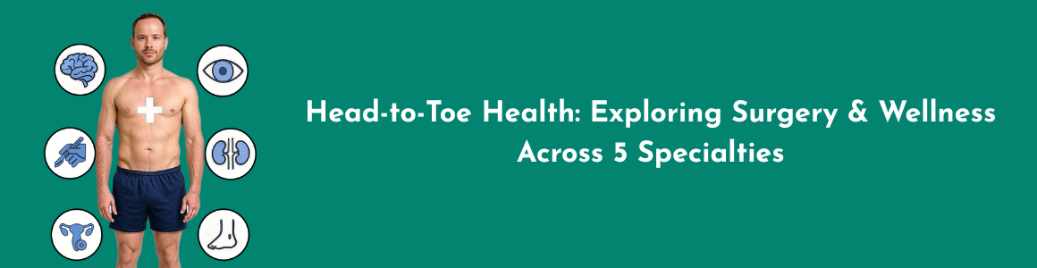 Head-to-Toe Health: Exploring Surgery & Wellness Across 5 Specialties