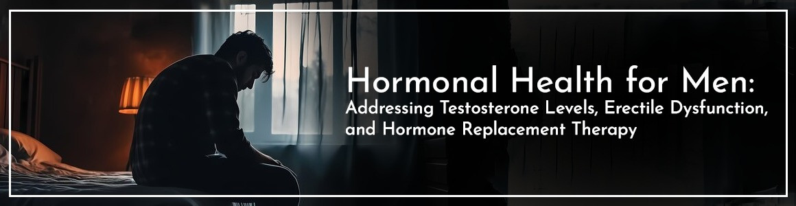 Hormonal Health for Men: Addressing Testosterone Levels, Erectile Dysfunction, and Hormone Replacement Therapy