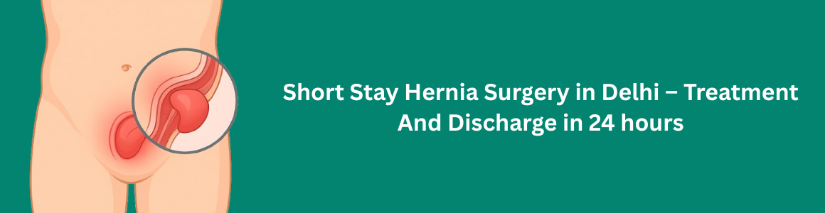Short Stay Hernia Surgery in Delhi – Treatment and Discharge in 24 hours